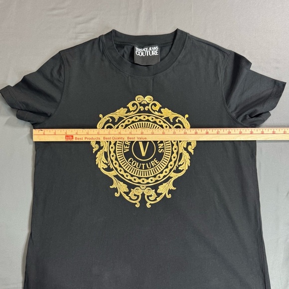 Versace Jeans Couture Women’s Black T-Shirt Dress Size XL - Picture 6 of 15